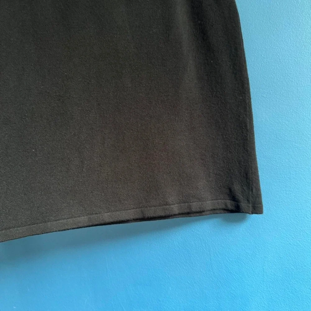 Vintage Knit Mini Skirt Women's Size Medium Black Shapefx Newport News NWT 90s - Picture 5 of 8